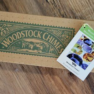 Woodstock Chimes Crystal Meditation windchime-Black